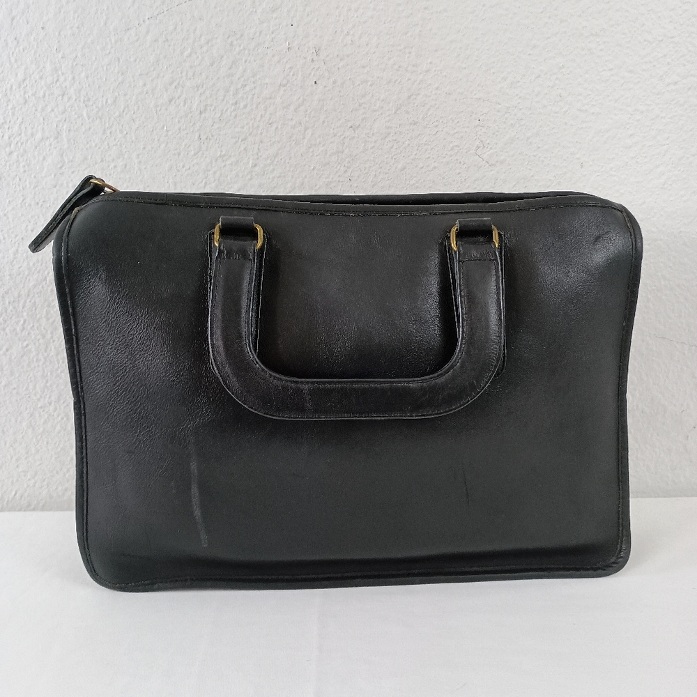 Vintage Coach Black Slim Satchel 310- 3934 - Picture 2 of 10